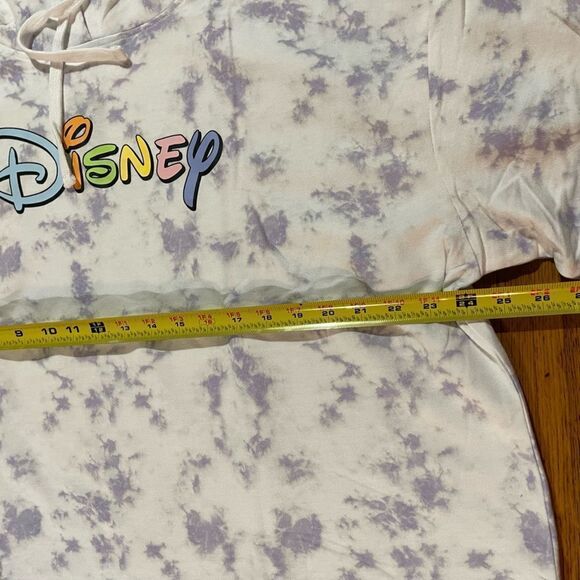 Disney Pastel Logo Tie-Dye Woman’s Crop Hoodie XL Junior NWT - Picture 11 of 11